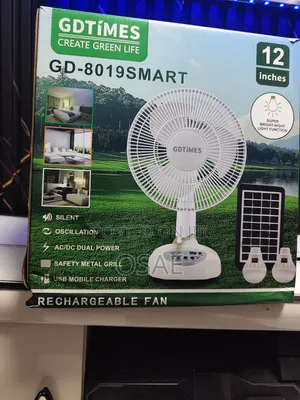 Rechargeable Fan and Light ( Solar Panel)