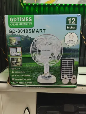 Rechargeable Fan and Light ( Solar Panel)