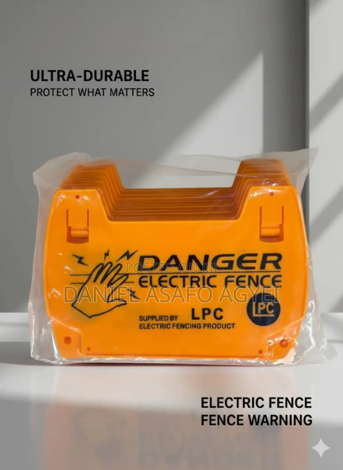 Electric Fence Warning Sign