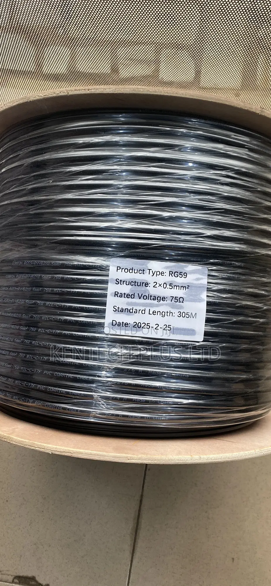 Rg59+Power 305m Coaxial Cable