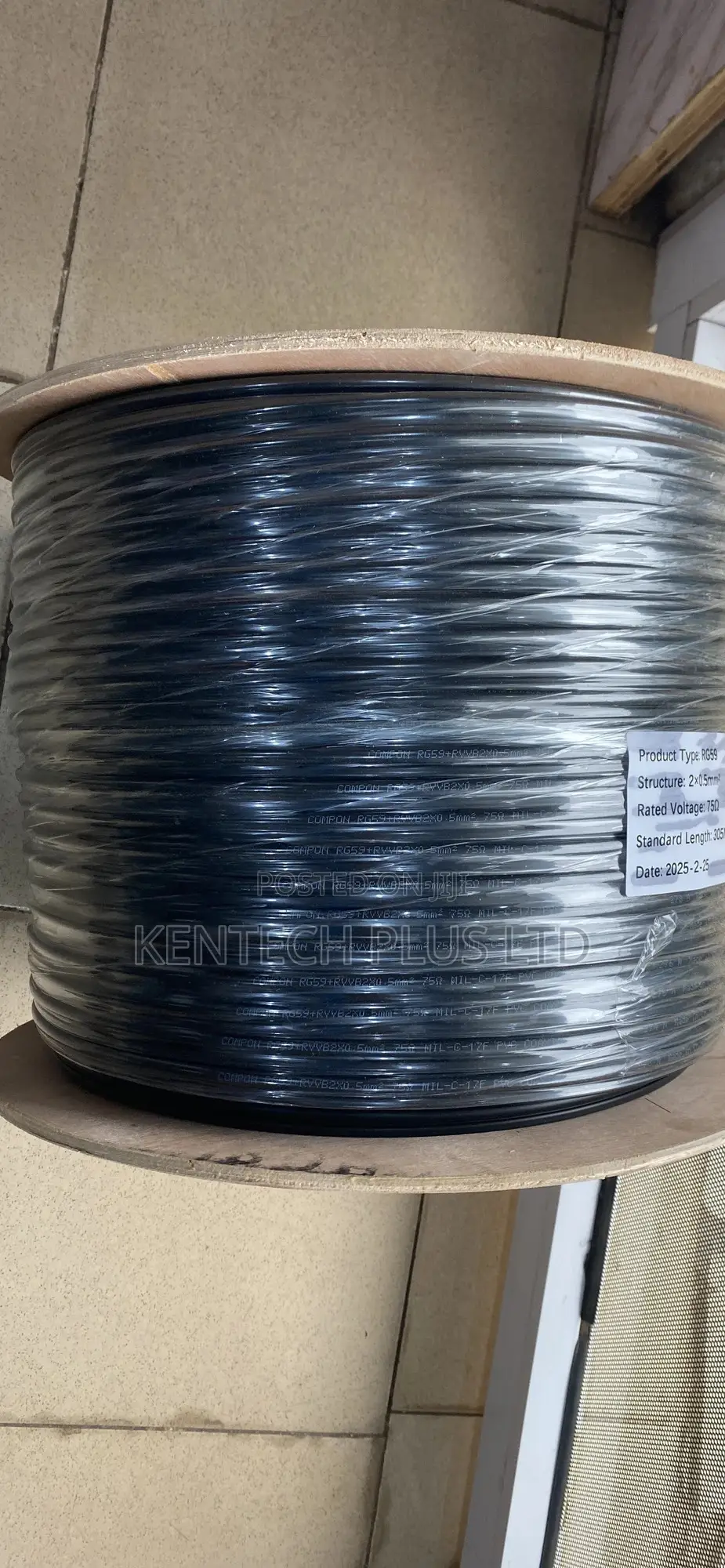 Rg59+Power 305m Coaxial Cable