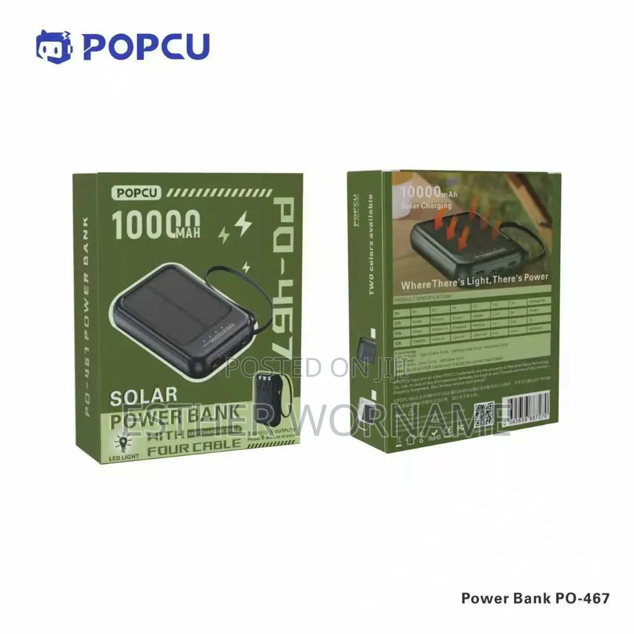 Popcu Solar Power Bank