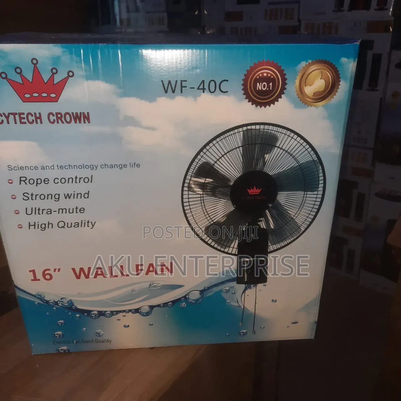 Electric Industrial Wall Mounted Fan 16 Rope Control