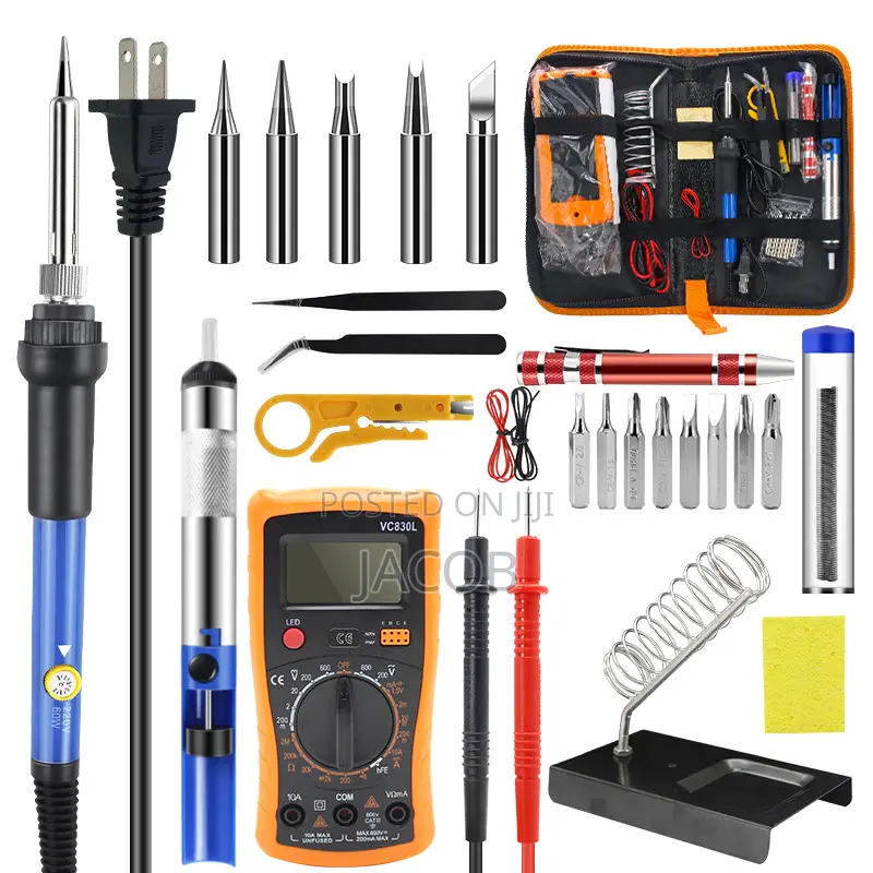 Full Set Easy And Portable 19pcs 220v 60w Electric Soldering Iron Kit