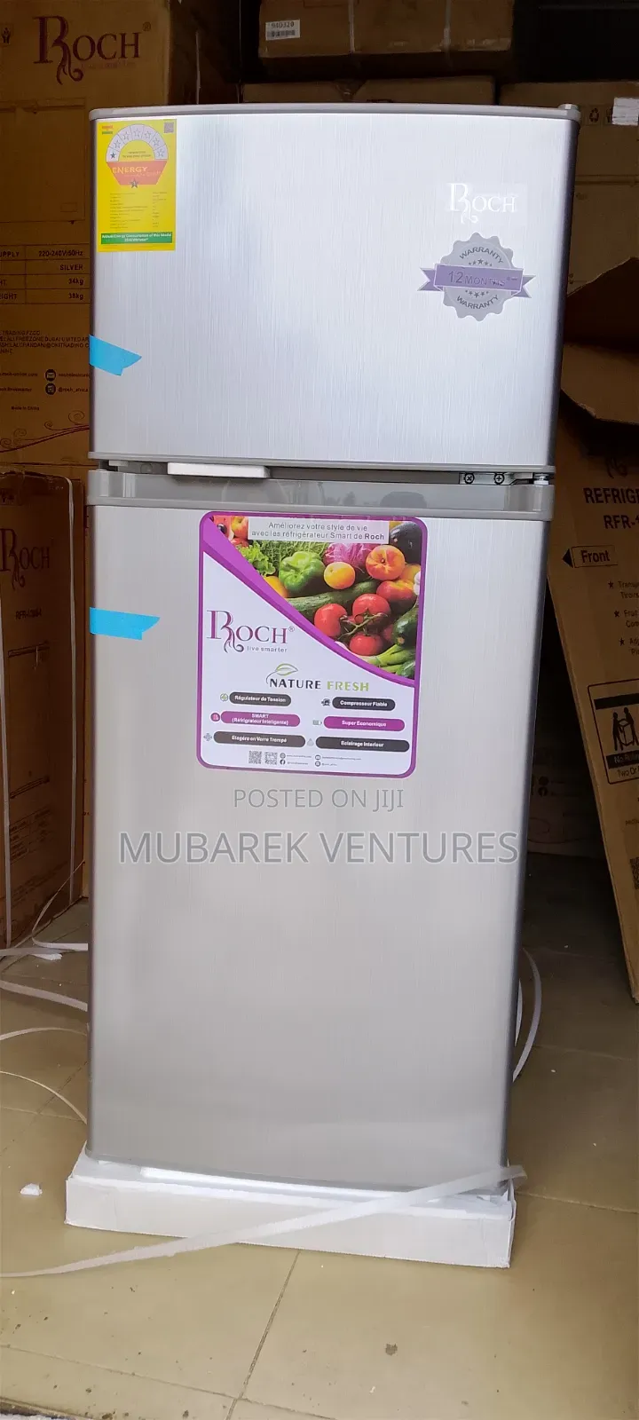 Roch 125l Top Freezer Fridge