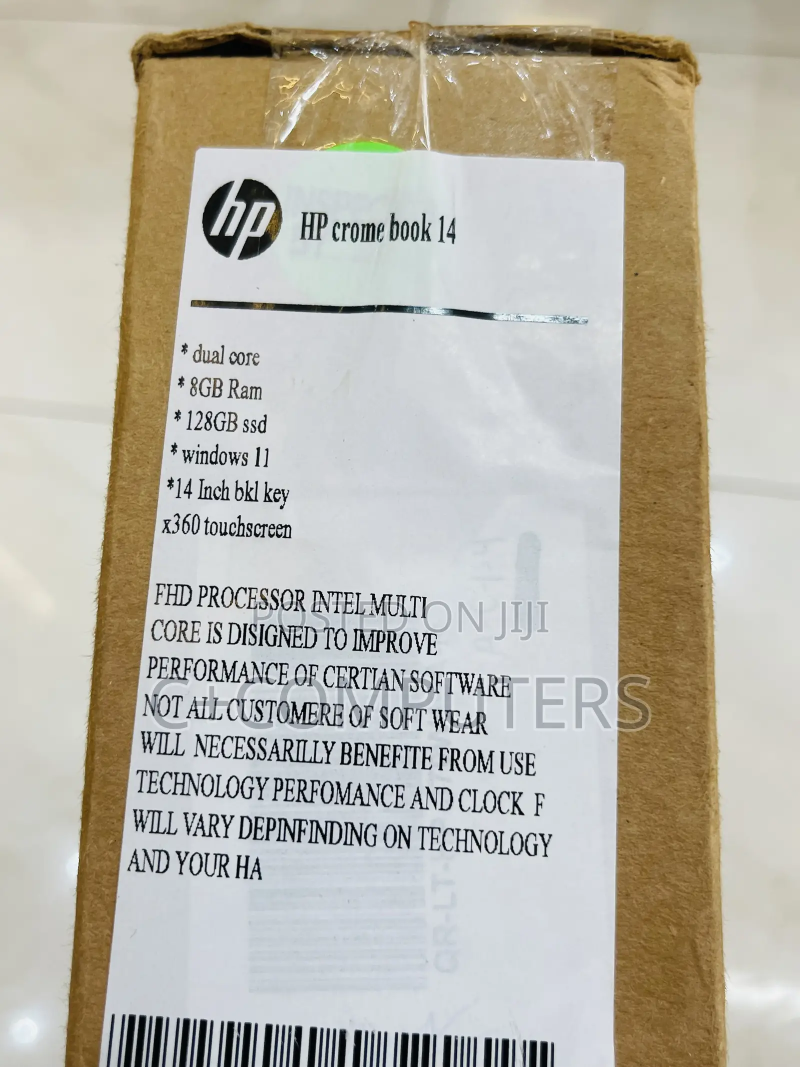 New Laptop HP Chromebook X360 8GB Intel SSD 128GB