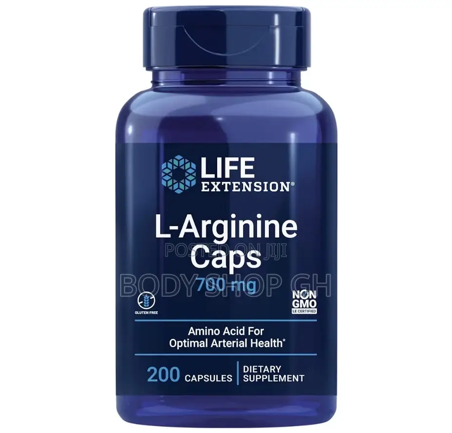 L-Arginine Caps, 700 Mg, Vitamin C Amino Acid for Optimal Health