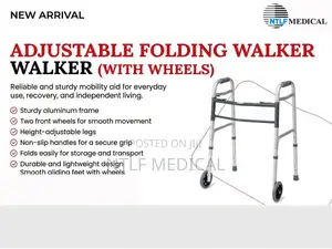 Zimmer Frame ( With Wheels, Ajustable)