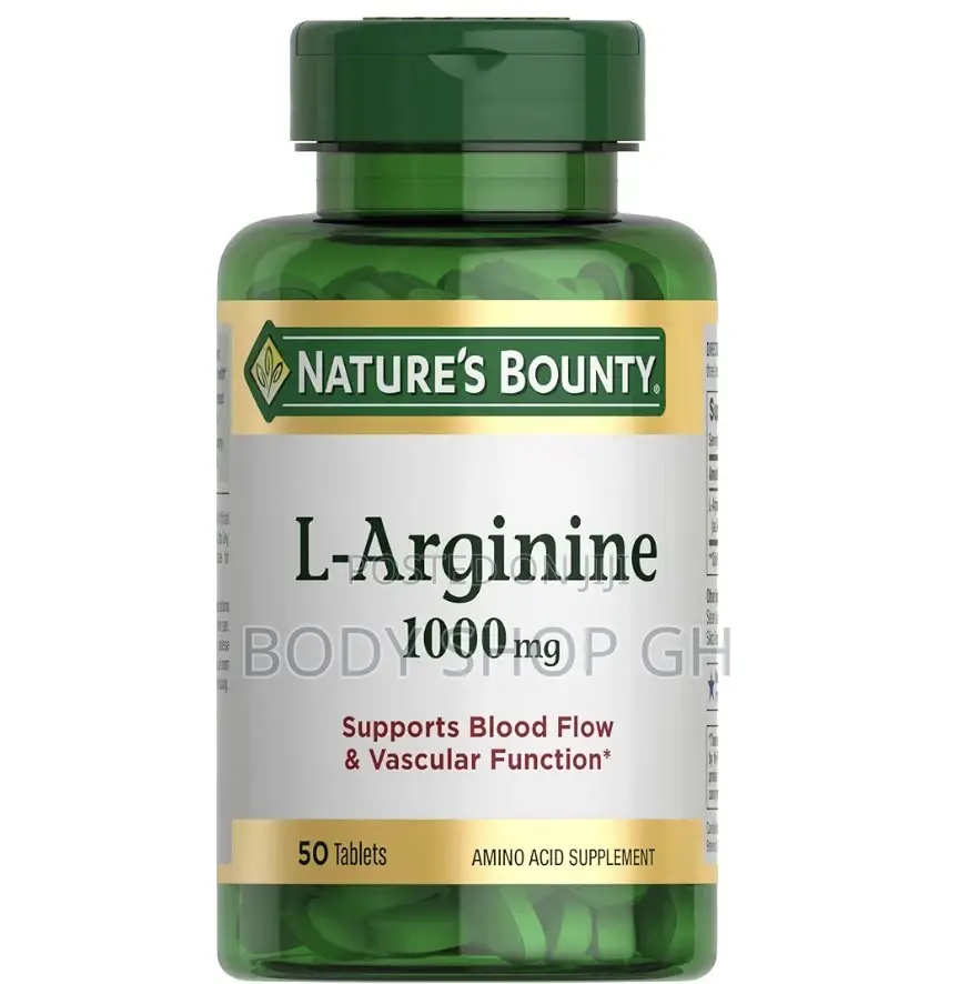 L-Arginine 1000mg for Supporting Blood Flow and Vascular Function