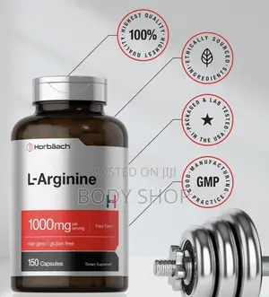 Horbäach L-Arginine 1000mg | 150 Capsules | Dietary Supplement
