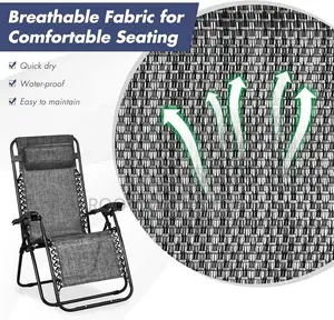 Outsunny 2 Seater Black Foldable Garden Furniture Set