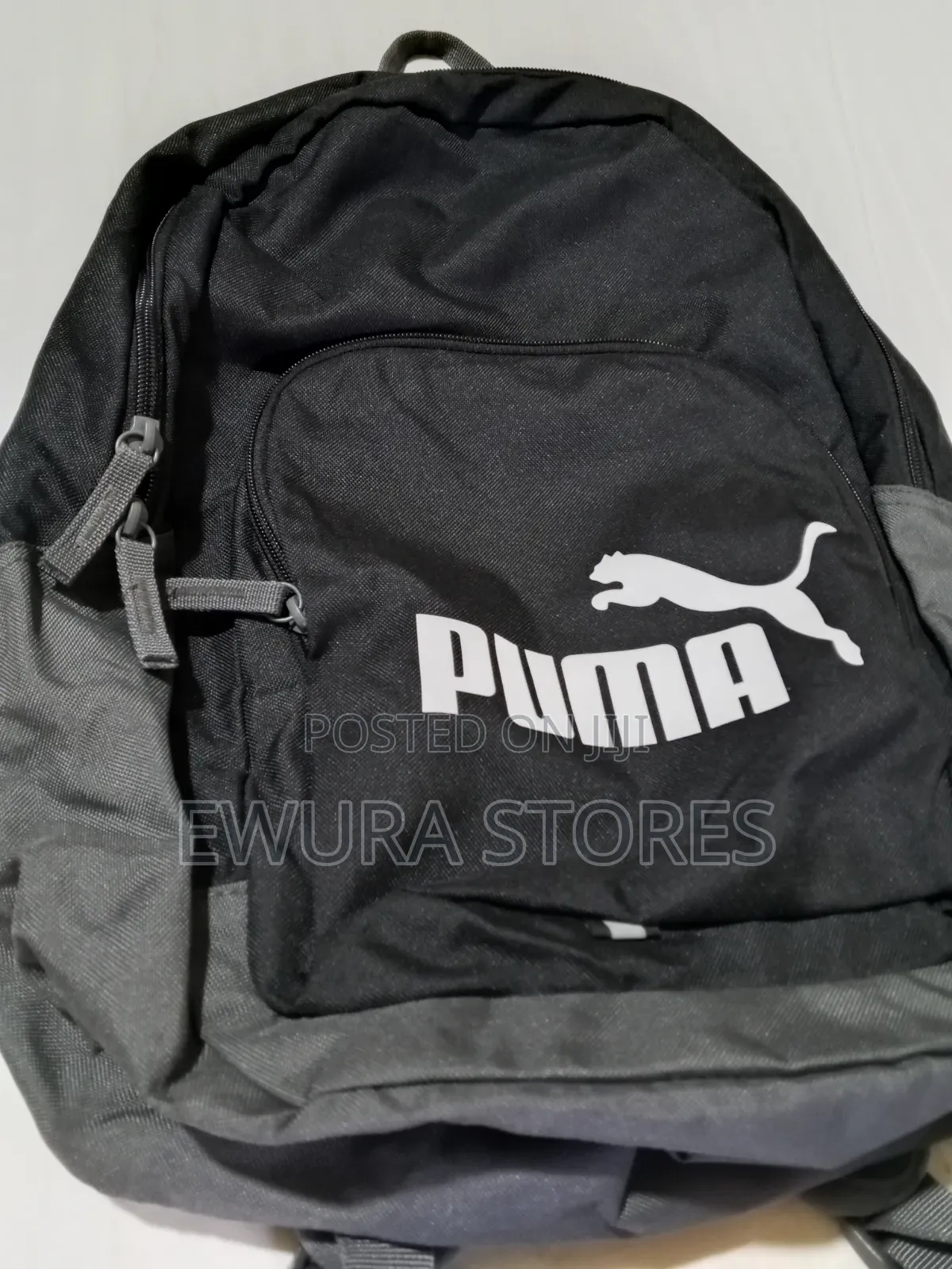 A Fashionable Backpack Orange, Gray Black
