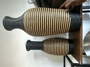Dark Brown Decorative Floor Vase, Classic and Neat Floor Vase