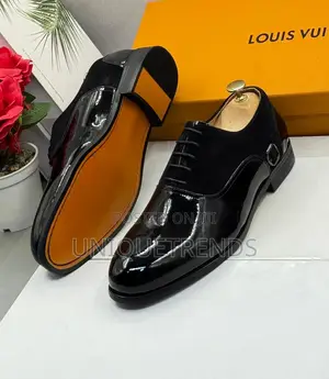 Classic Executive Louis Vuitton Suede and Patent Leather Shoe