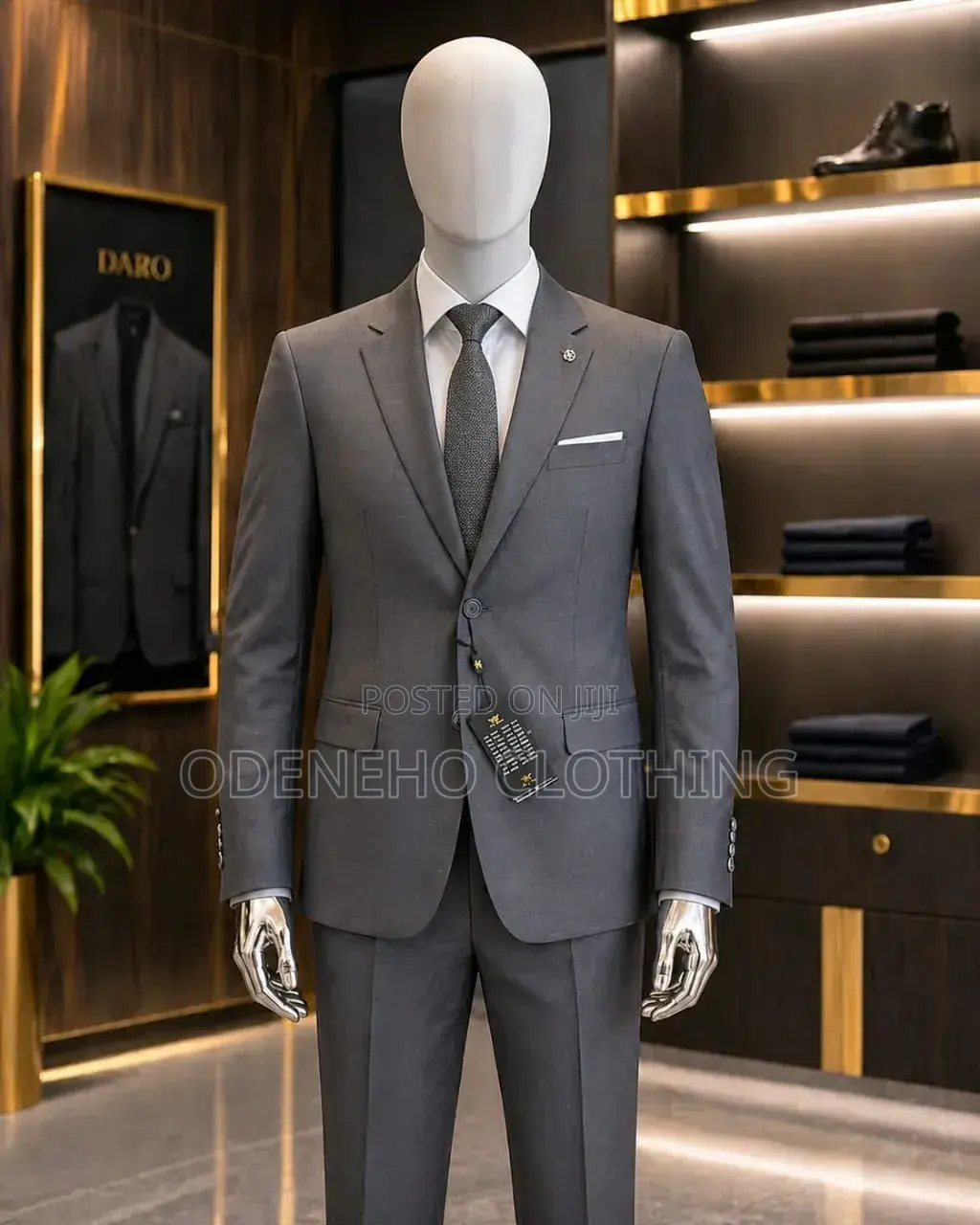 Dark Gray Suit for Office, Graduation and More