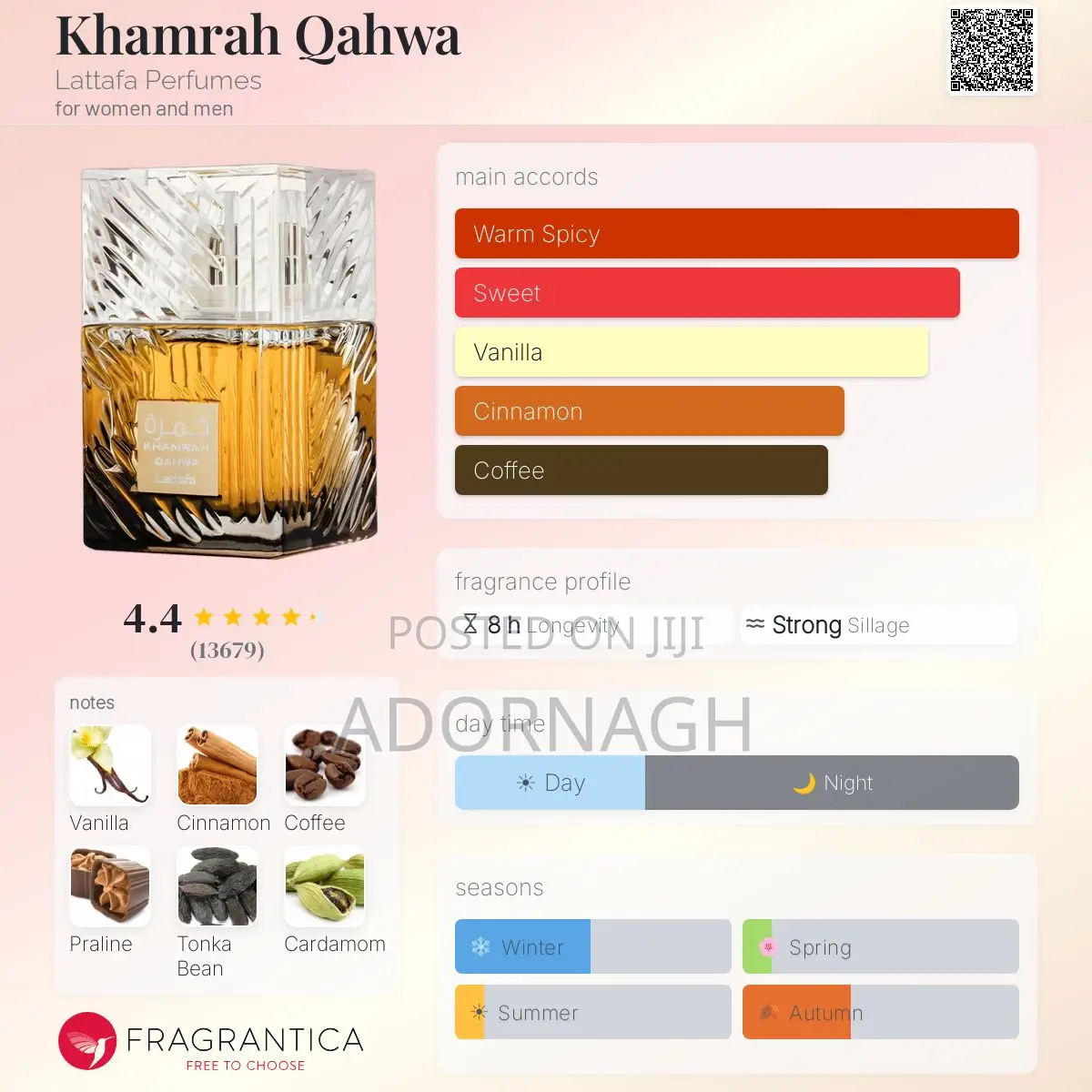 Lattafa Khamrah Qahwa 100ml – Sweet Long Lasting Perfume