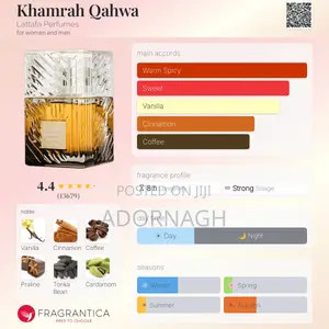 Lattafa Khamrah Qahwa 100ml – Sweet Long Lasting Perfume