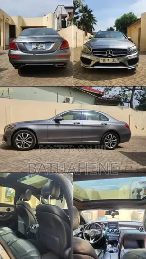 Mercedes-Benz C300 Luxury 4Matic Sedan AWD (2.0L 4cyl 7A) 2016 Gray