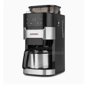 Gastroback Grind Brew Pro Thermo Coffee Maker, Silver, Black