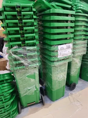 120 Litres Green Plastic Dust Bins