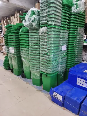 120 Litres Green Plastic Dust Bins