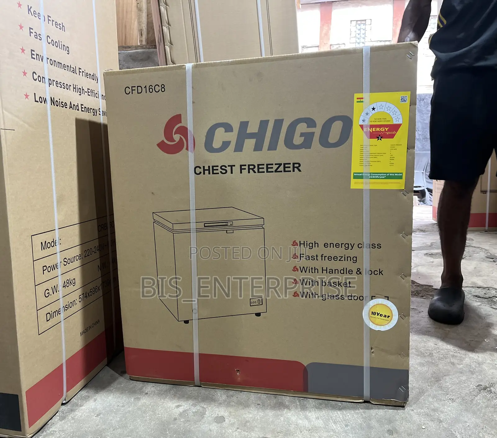 Chigo Chest Freezer 140 Liters
