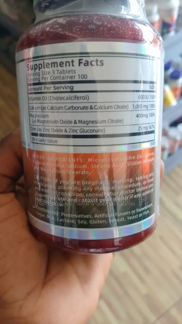Calcium, Magnesium, Zinc Vitamin D3