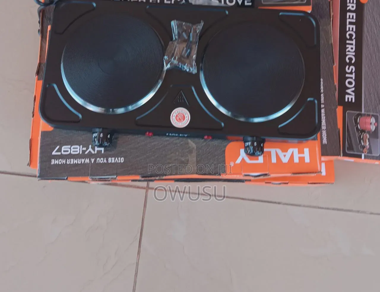 Haley 2burner Electric Hotplate