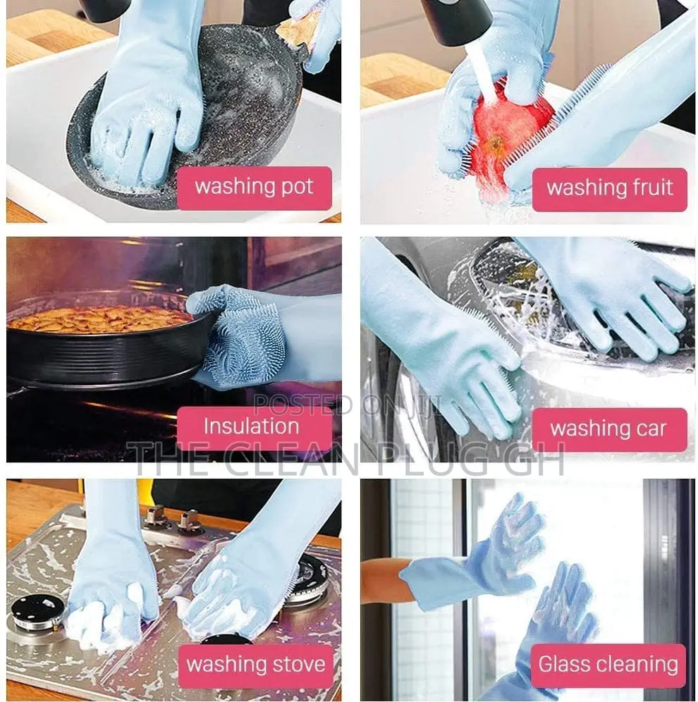 Multipurpose Silicone Dishwashing Gloves