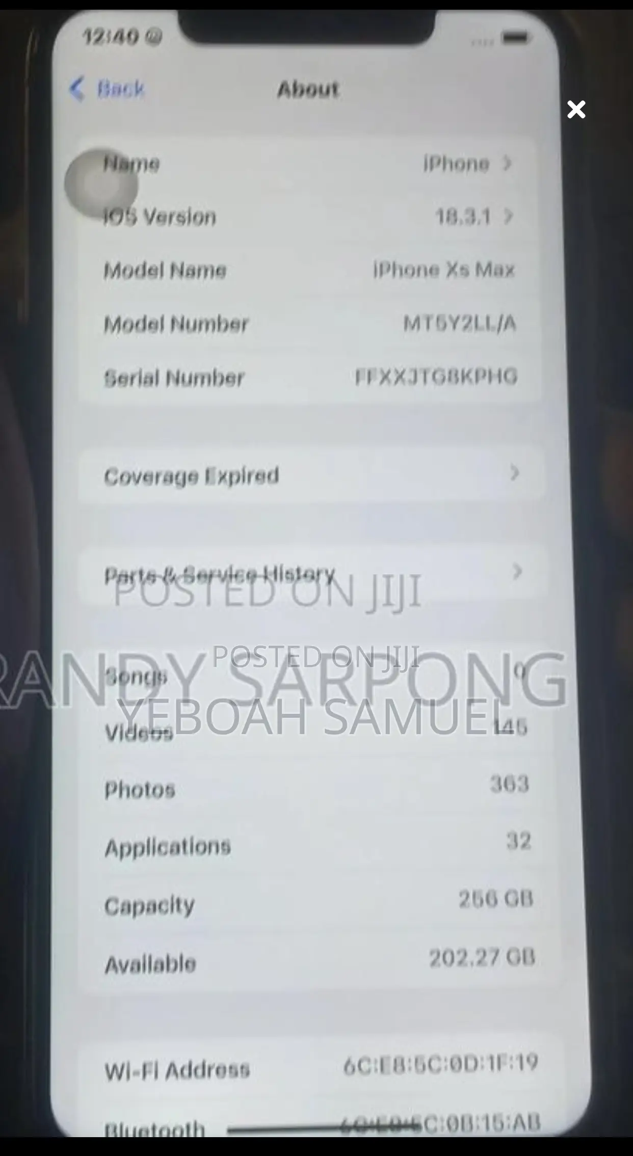 Apple iPhone XS Max 256 GB Black
