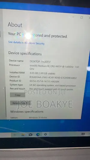 Laptop Microsoft Surface Go 4GB Intel SSD 128GB