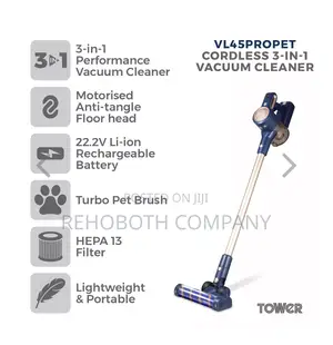 Tower Vl45 Pro Pet Anti Tangle Cordless 3-in-1 Pole Vacuum