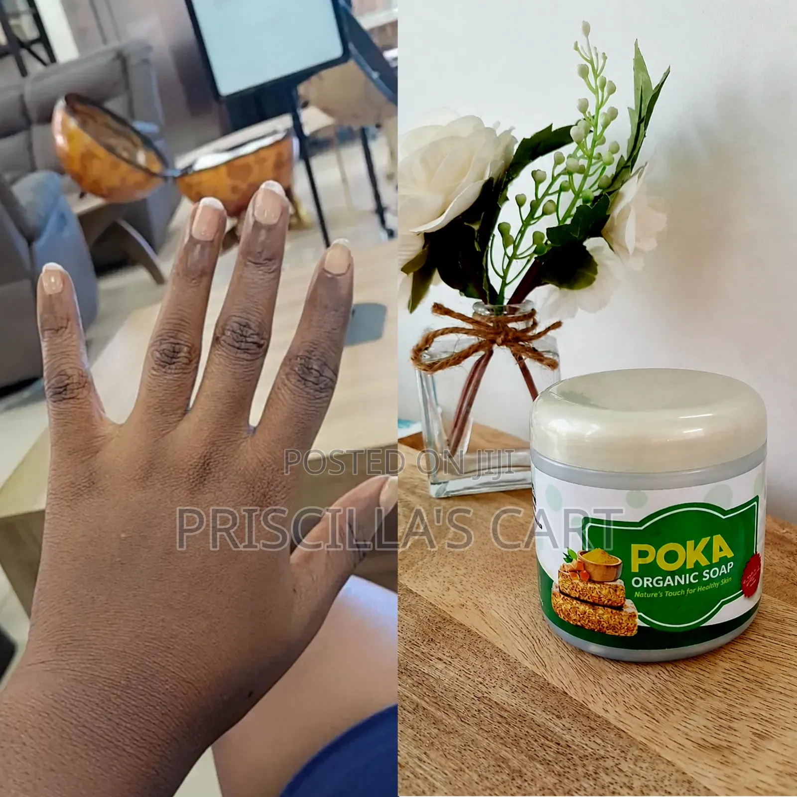 Organic Black Glow Soap ( Effective,Treats Blemishes, Uneven Skin)