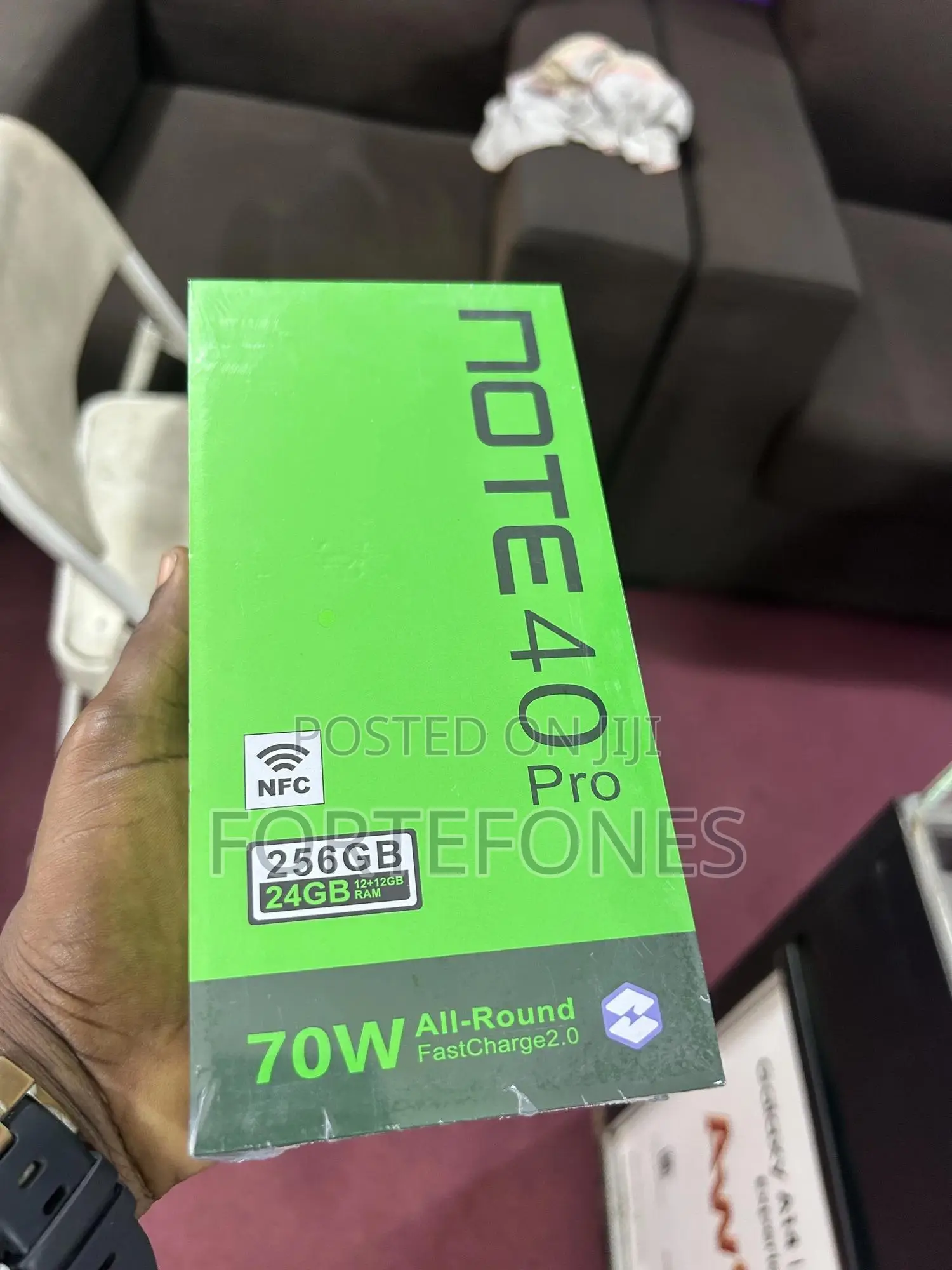 New Infinix Note 40 Pro 5G 256 GB Black