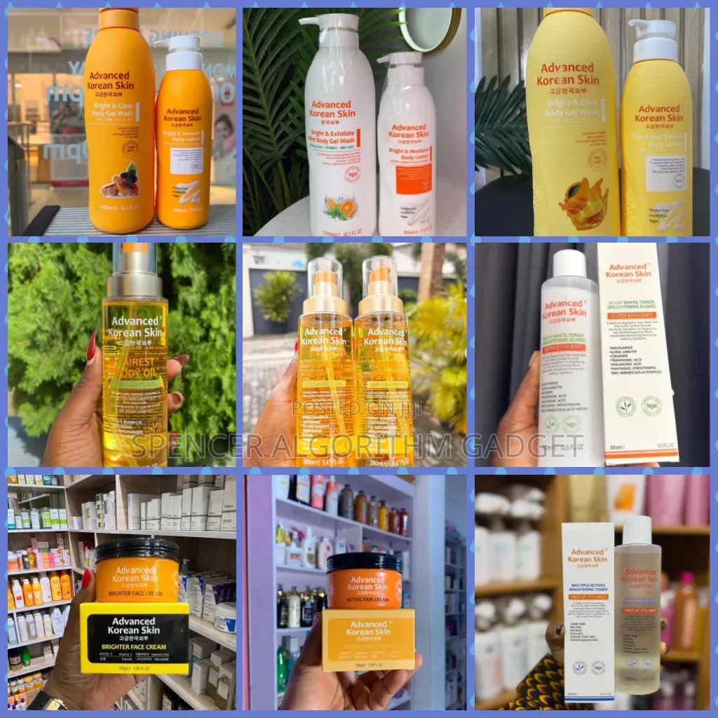 Advanced Korean Wash, Body Lotion, Body Oil And Face Cream