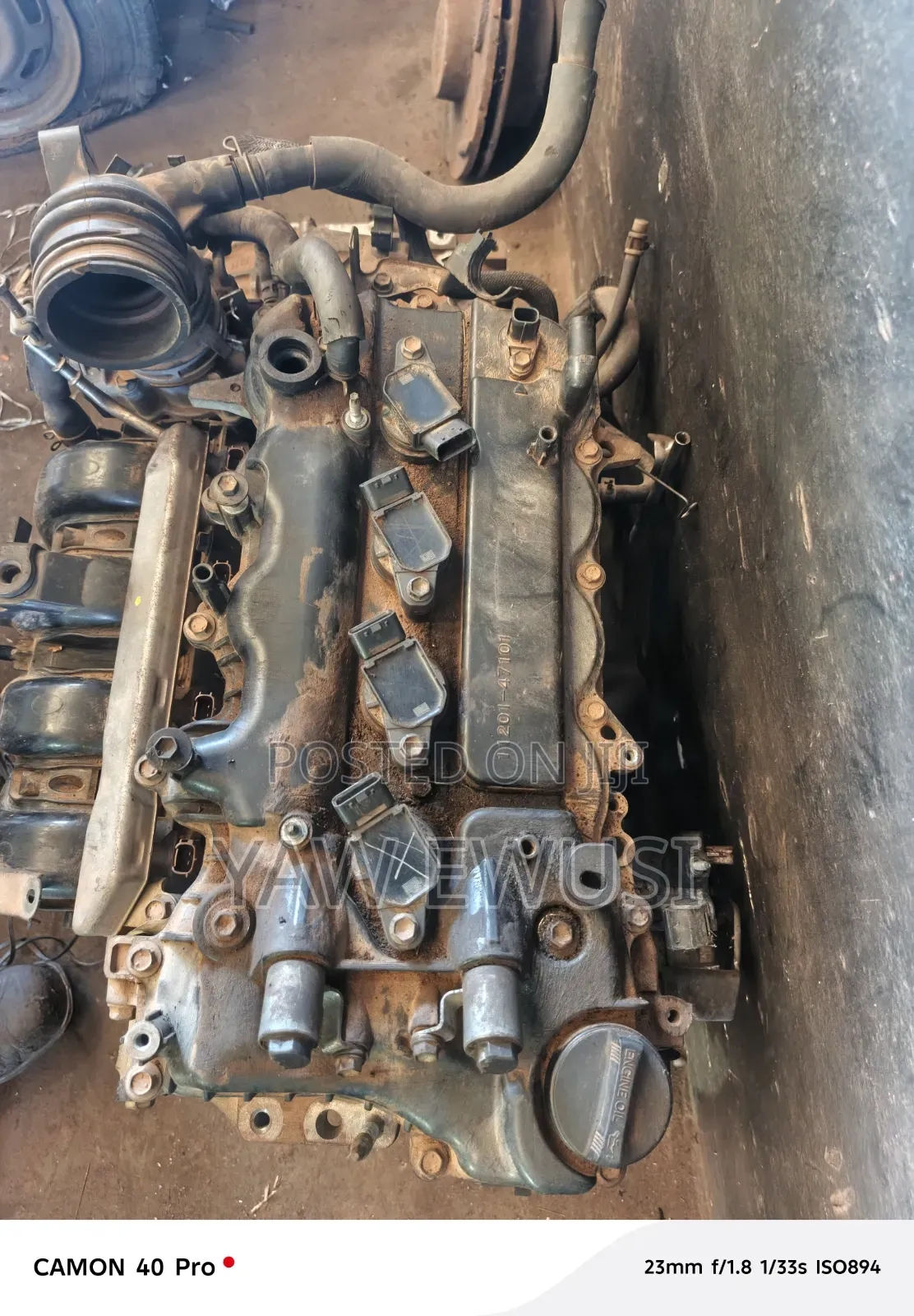 2012 Four Plugs Toyota Vitz Engine