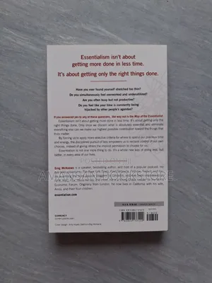 Essentialism the Disciplined Pursuit of Less
