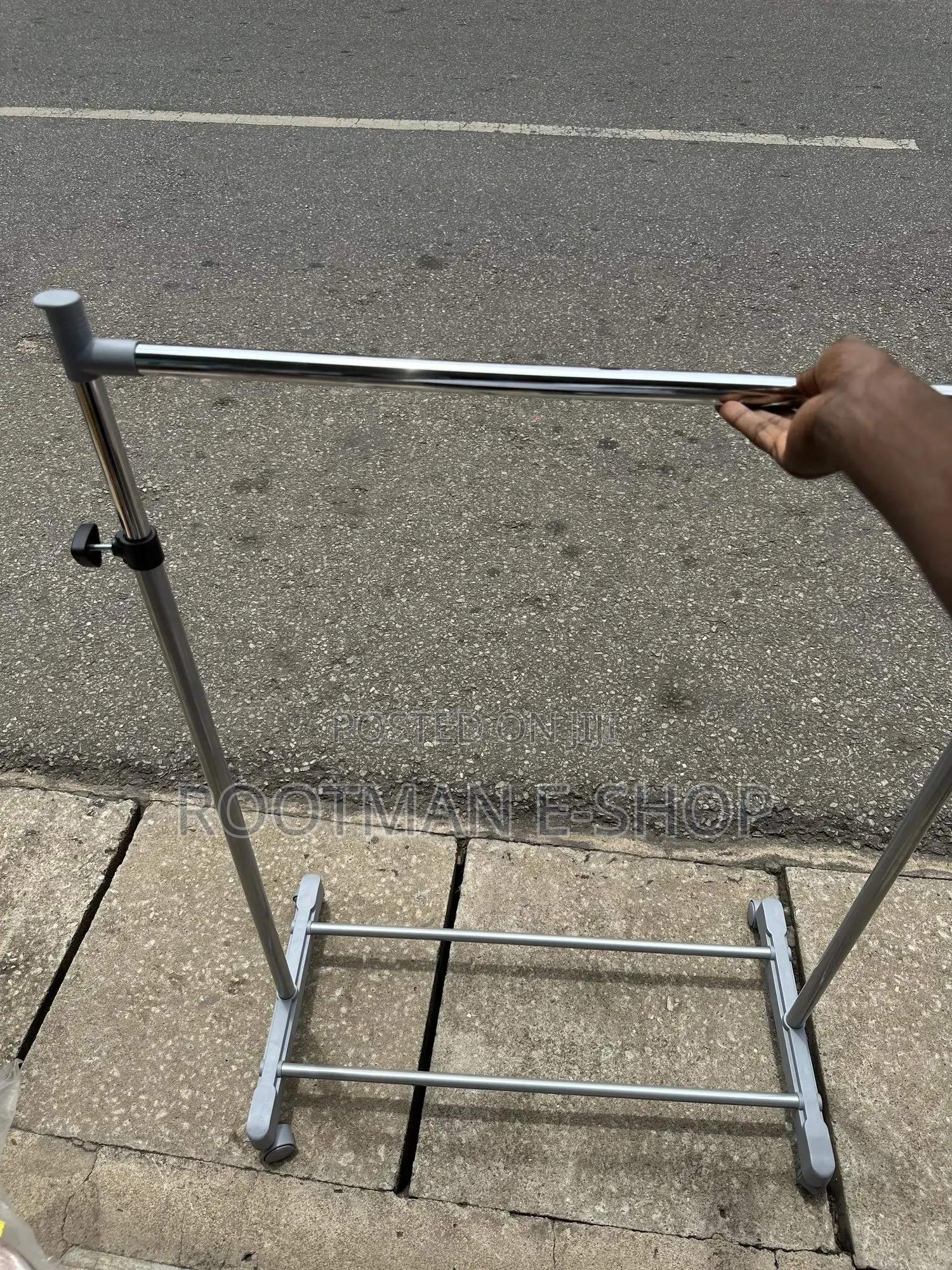 Light Wardrobe Rail, Coat Stand, Clothes Rack Wardrobe Adjustable