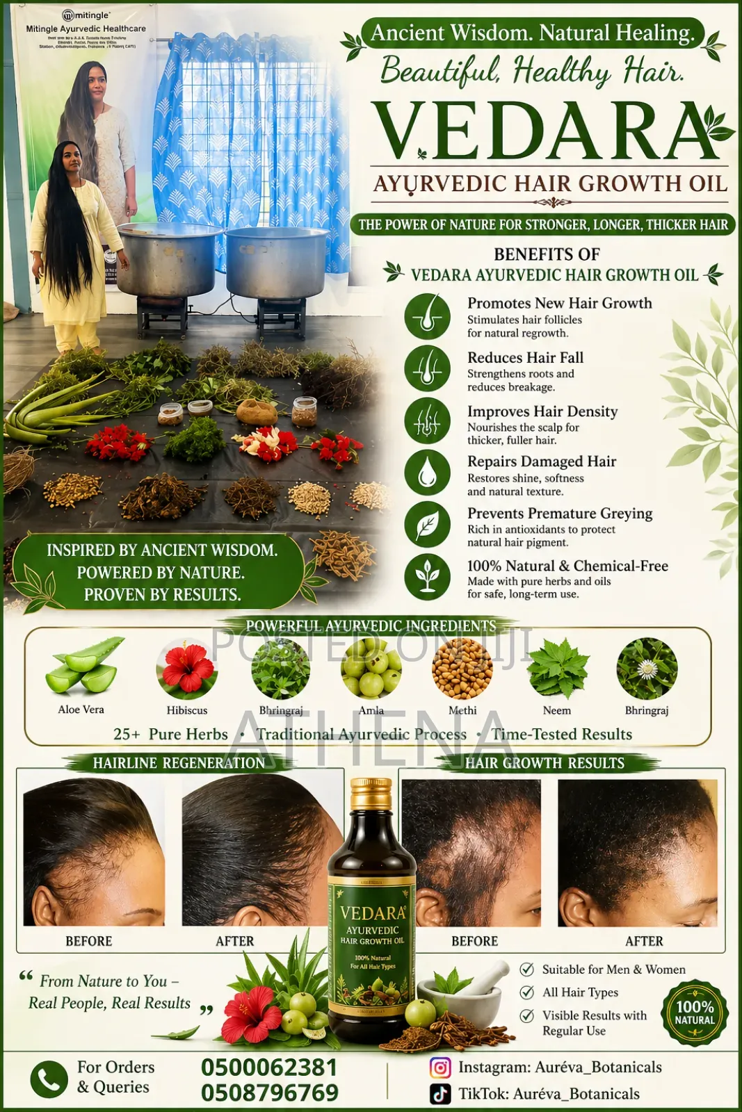 Vedara Ayurvedic Hair Growth Products