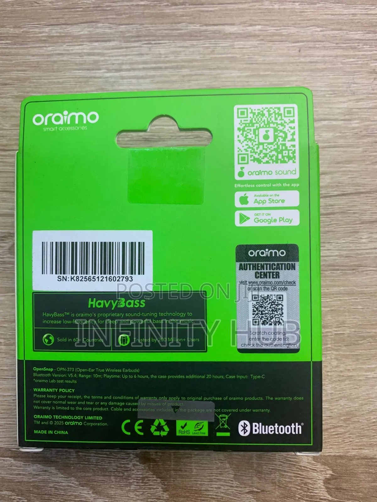 Oraimo Open Ear Comfort Secure Fit