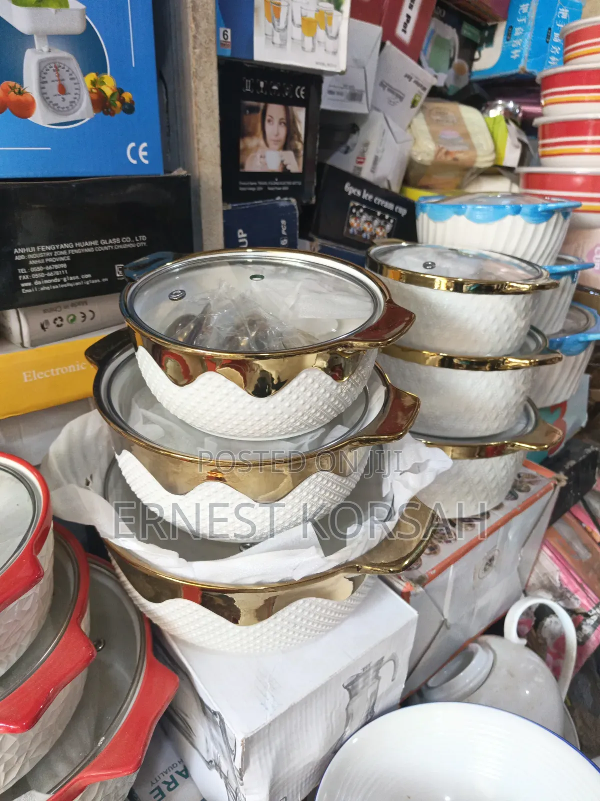 3 Sets Luxury Ceramic Pots