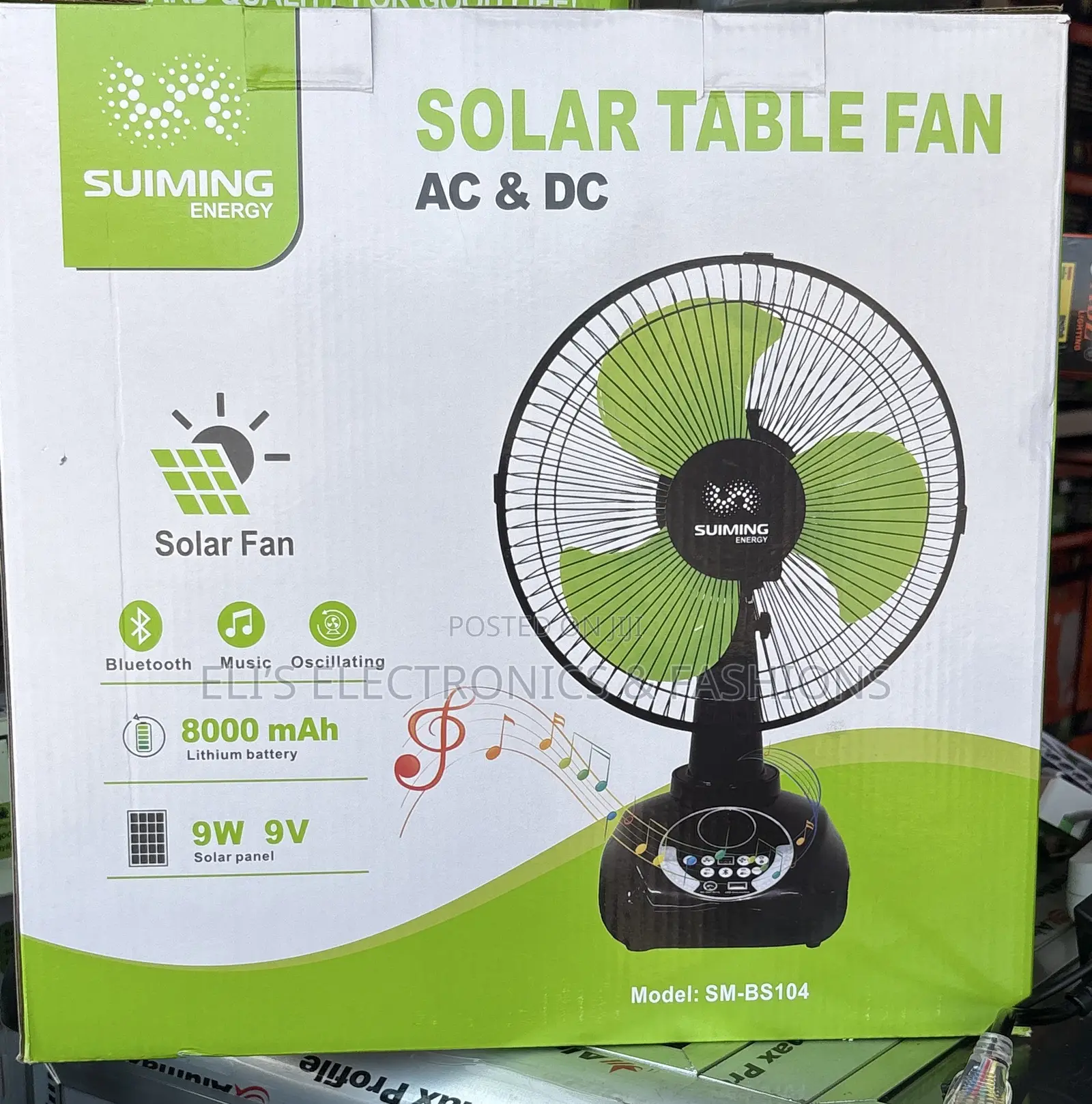 Solar Table Top Rechargeable Fan