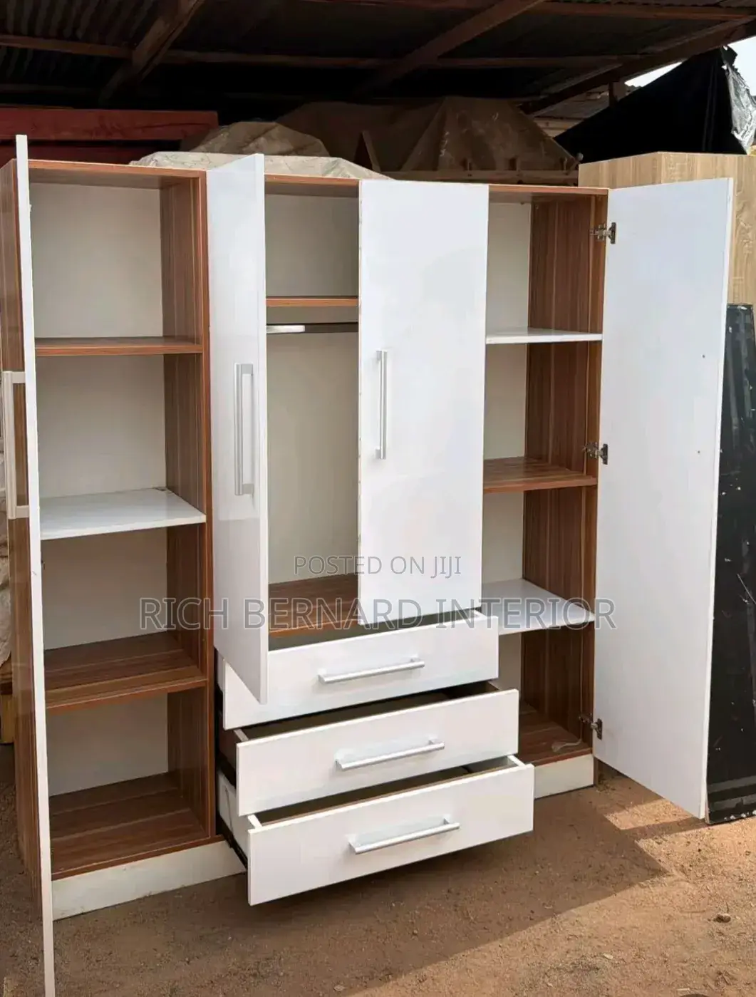3in1 Foreign Laminated Wardrobe
