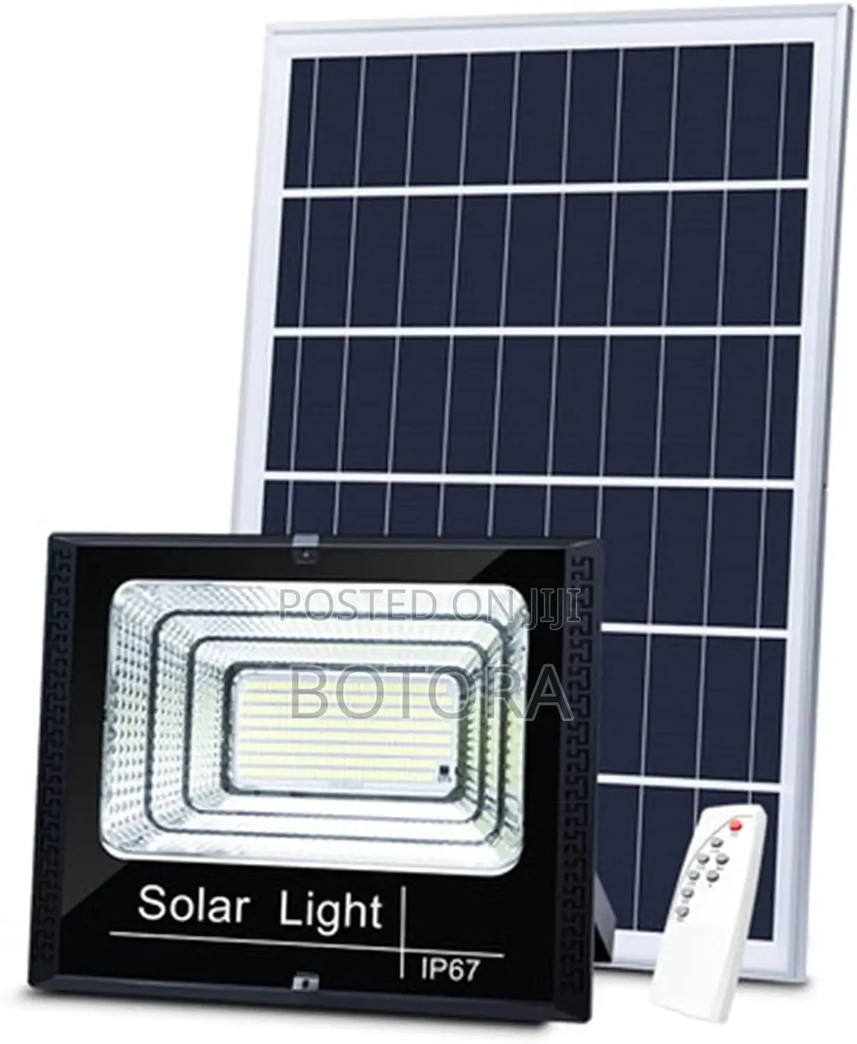 Rechargeable Solar Floodlight Set – Remote Control Auto Night Sensor