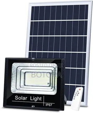Rechargeable Solar Floodlight Set – Remote Control Auto Night Sensor
