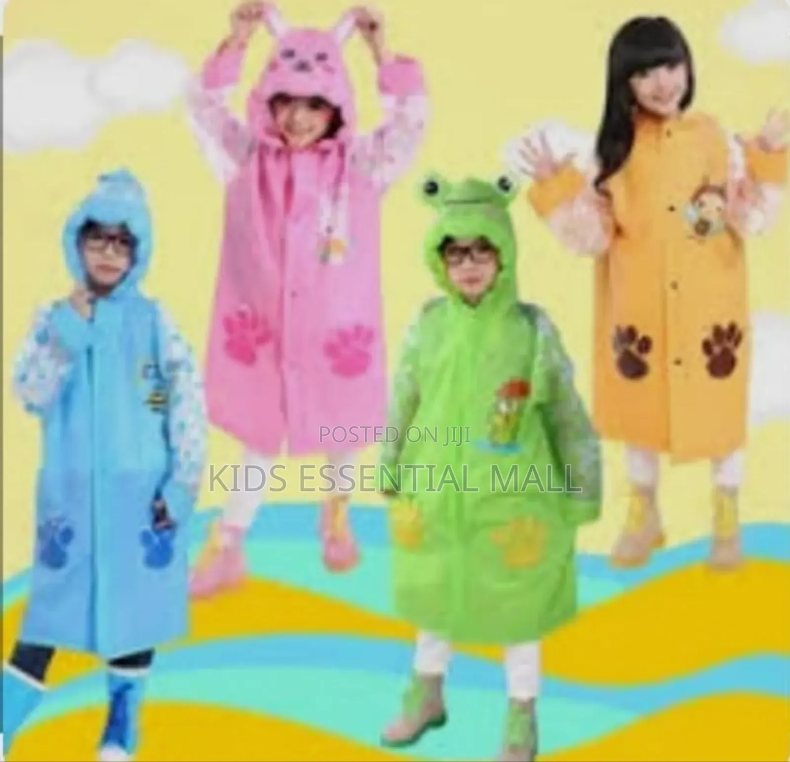 KCDS PVC Raincoat With Cartoon