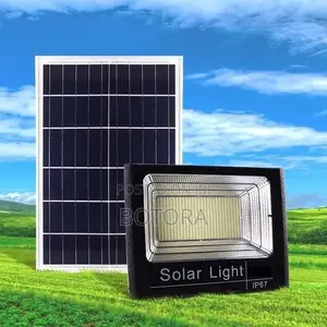 Rechargeable Solar Floodlight Set – Remote Control Auto Night Sensor