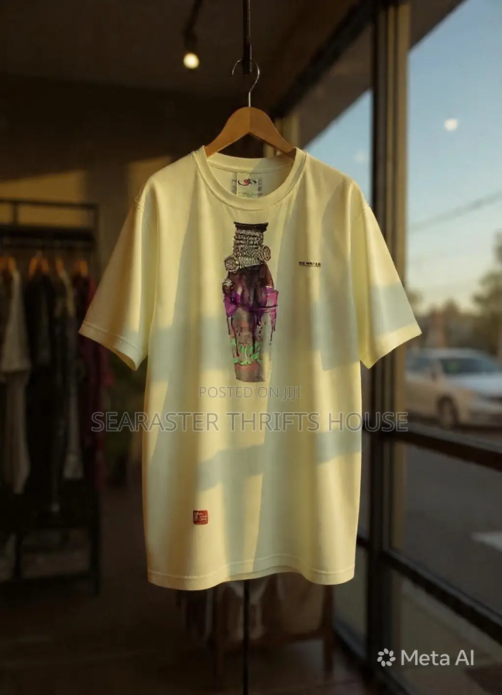 White Cotton Thrift Shirt