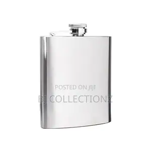 Alcohol 10z Stainless Steel Flagon/Bottle