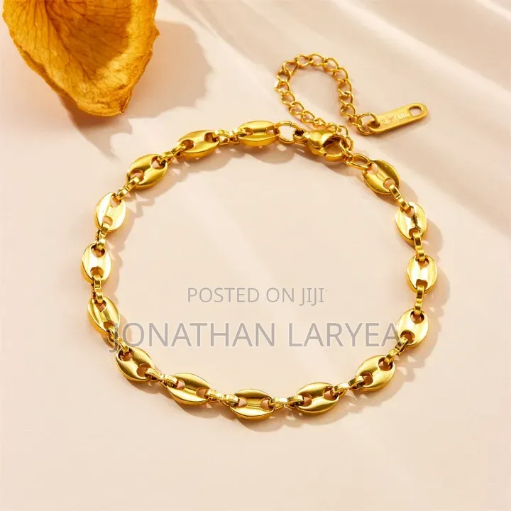 Luxury Coffee Bean Chain Bracelet